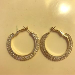 Beautiful fake diamond earrings